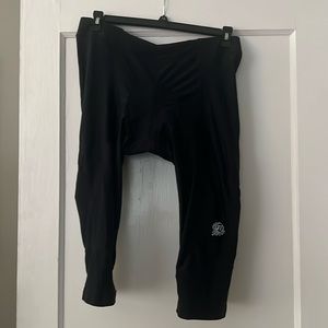 Novara Womens Black Padded Biking Capri Legging Pants Size XL